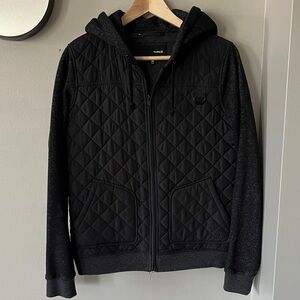 Hurley Charcoal Quilted Jacket